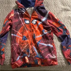 Marvel Spider-Man Red and Blue thin Hoodie Boys Size 10/12